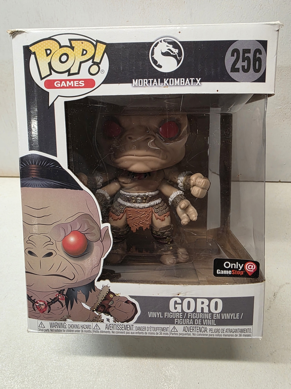 Funko Pop Games Mortal Kombat X Goro #256 6” GameStop Exclusive 2017